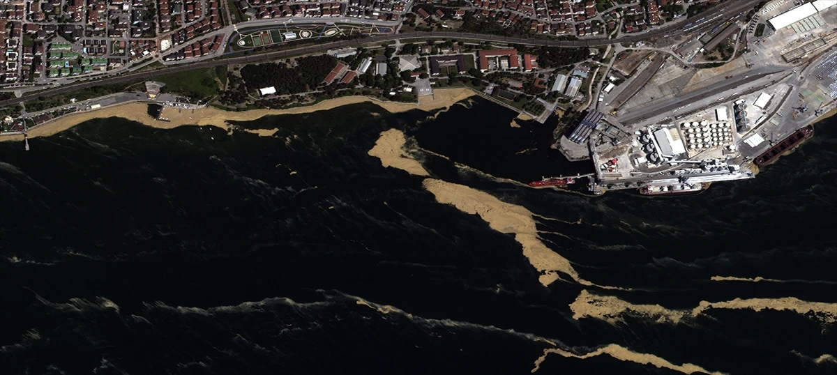 Marmara’daki müsilaj felaketi uzaydan görüntülendi